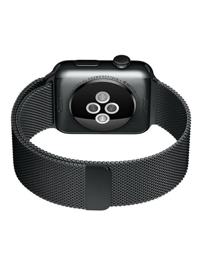 سوار بديل لساعة أبل بقياس 42 مم أسود - Image 2