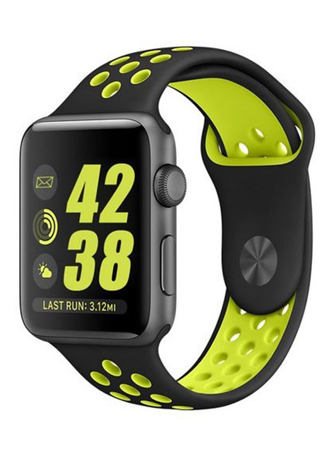 Generic - Replacement Band For Apple Watch Series 3/2/1 Black/Green - Image 1