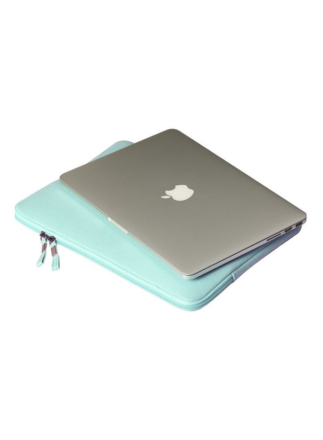 Protective Sleeve With Pouch For Apple MacBook Air 11-Inch Green  - Image 2