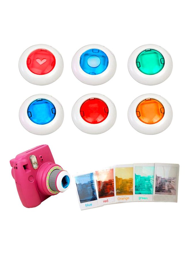 CAIUL 6-Piece Colourful Close-up Lens For Fujifilm Instax Mini 8/7S Multicolour - Image 1