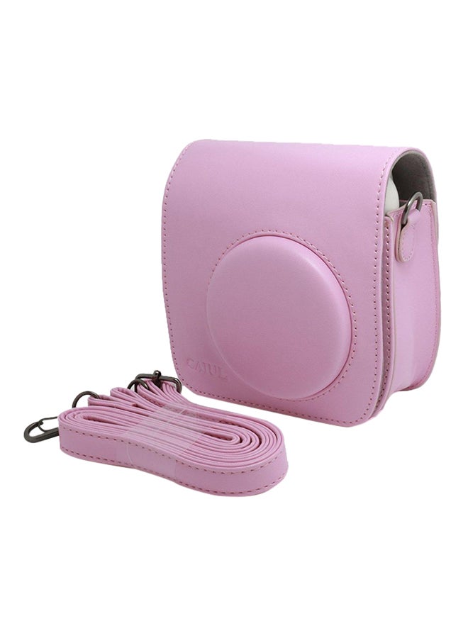 CAIUL Camera Case Cover With Strap For Fujifilm Instax Mini 25 Pink - Image 1
