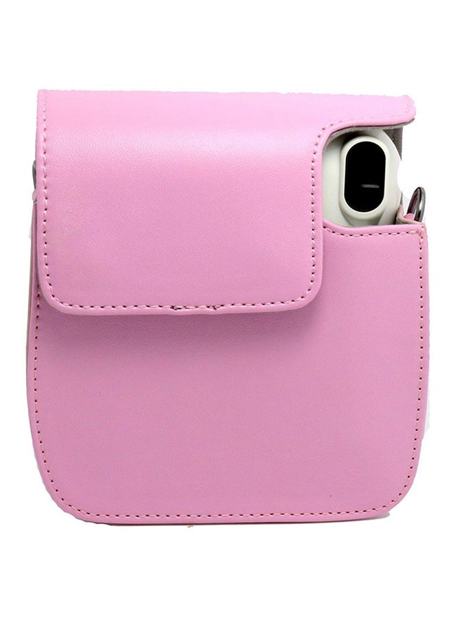CAIUL Camera Case Cover With Strap For Fujifilm Instax Mini 25 Pink - Image 2