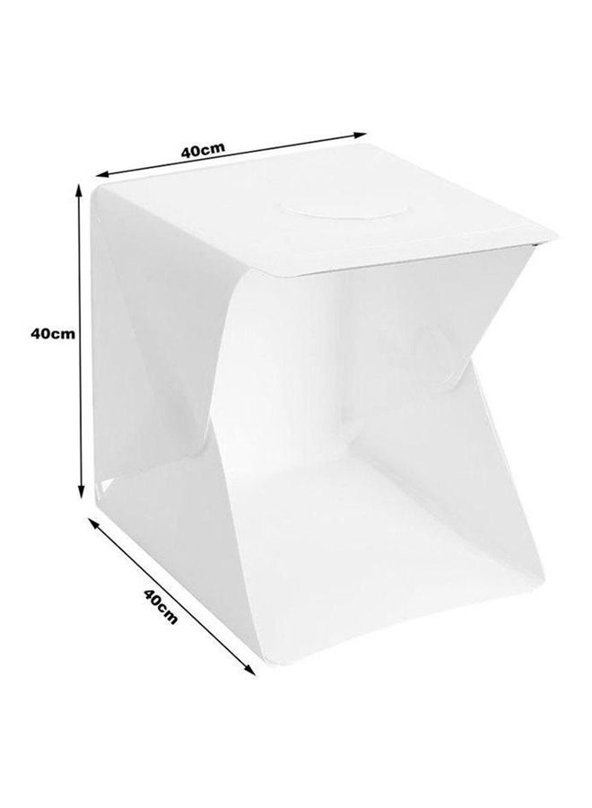 صندوق إضاءة قابل للطي لاستديوهات التصوير أبيض/ أسود - Image 2