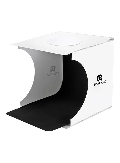 Portable Photography LED Panel Studio Box With Cable And 2 Backdrop White/Black