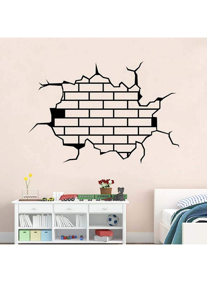 Spoil Your Wall Crack Decorative Wall Sticker Black 80x55cm  - Image 2