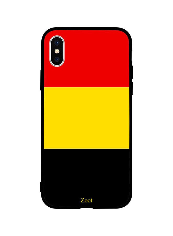 Zoot Protective Case Cover For Apple iPhone XS Belgium Flag