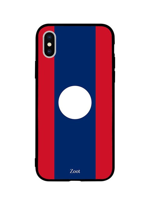 Protective Case Cover For Apple iPhone XS Laos Flag