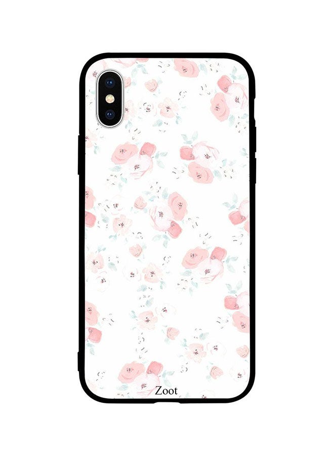 Zoot Protective Case Cover For Apple iPhone XS Pink White Floral Pattern