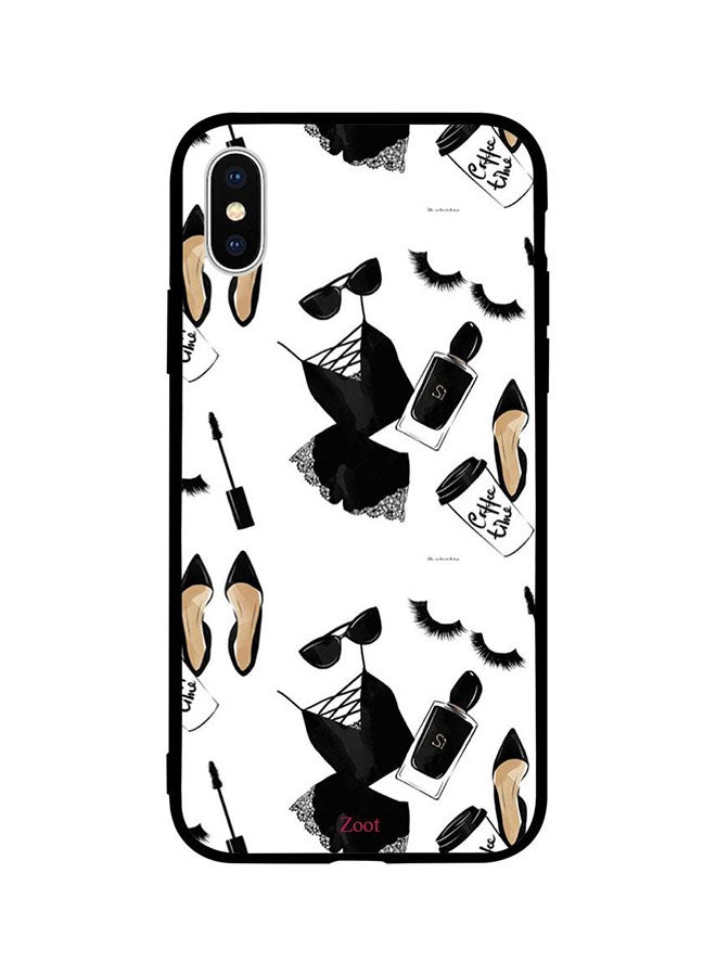 Zoot Protective Case Cover For Apple iPhone XS Dress Glasses Coffee