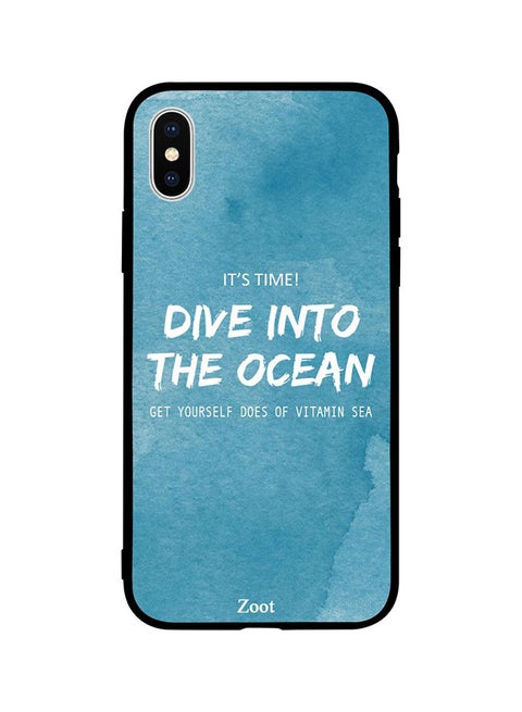 Protective Case Cover For Apple iPhone XS Dive Into The Ocean