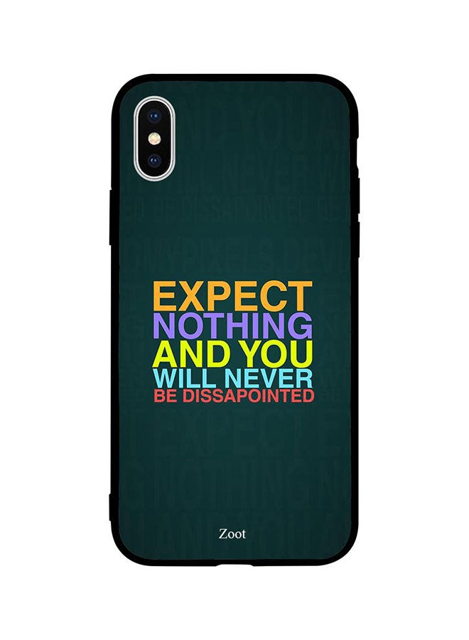 Zoot - Protective Case Cover For Apple iPhone XS Expect Nothing And You Will Never Get Disappointed - Image 1