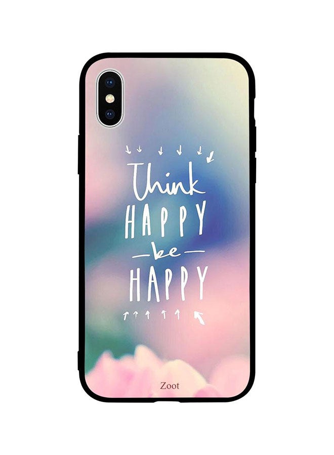 Zoot Protective Case Cover For Apple iPhone XS Think Happy Be Happy