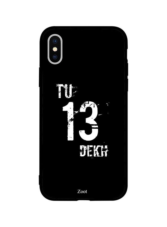 Zoot Protective Case Cover For Apple iPhone XS Tu 13 Dekh