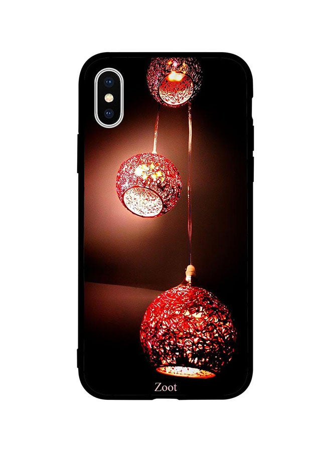 Zoot Protective Case Cover For Apple iPhone XS Red Hanging Lamps