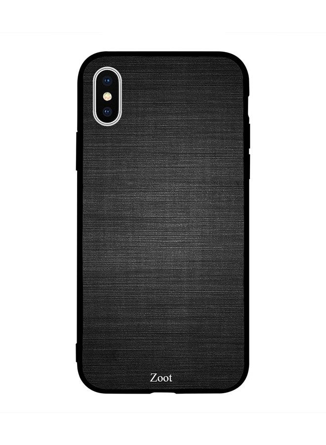 Zoot Protective Case Cover For Apple iPhone XS Black Lines Texture
