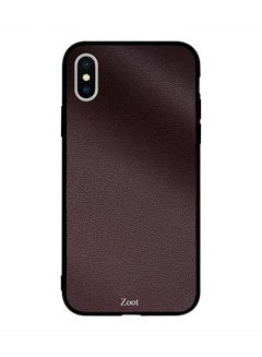 Zoot Protective Case Cover For Apple iPhone XS Brown Leather Pattern 