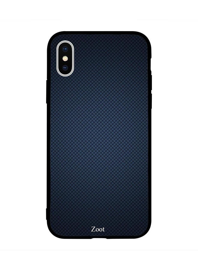 Zoot Protective Case Cover For Apple iPhone XS Dark Blue Texture