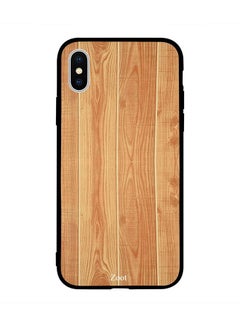 Protective Case Cover For Apple iPhone XS Patched Wooden Pattern