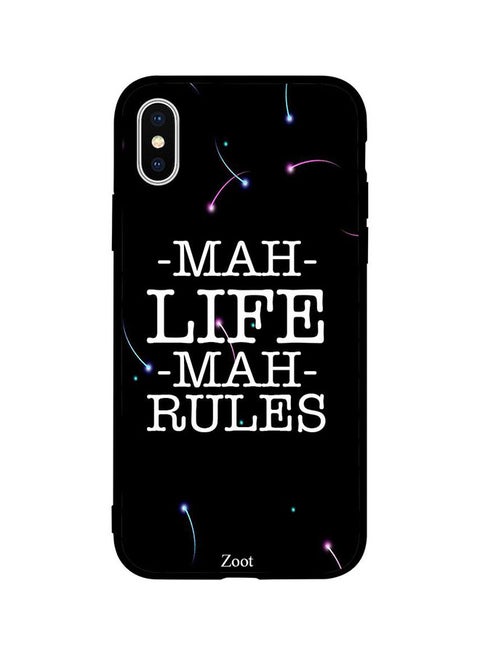 Protective Case Cover For Apple iPhone XS Max Mah Life Mah Rules