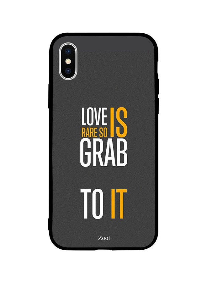 Zoot Protective Case Cover For Apple iPhone XS Max Love Is Rare So Grab To It