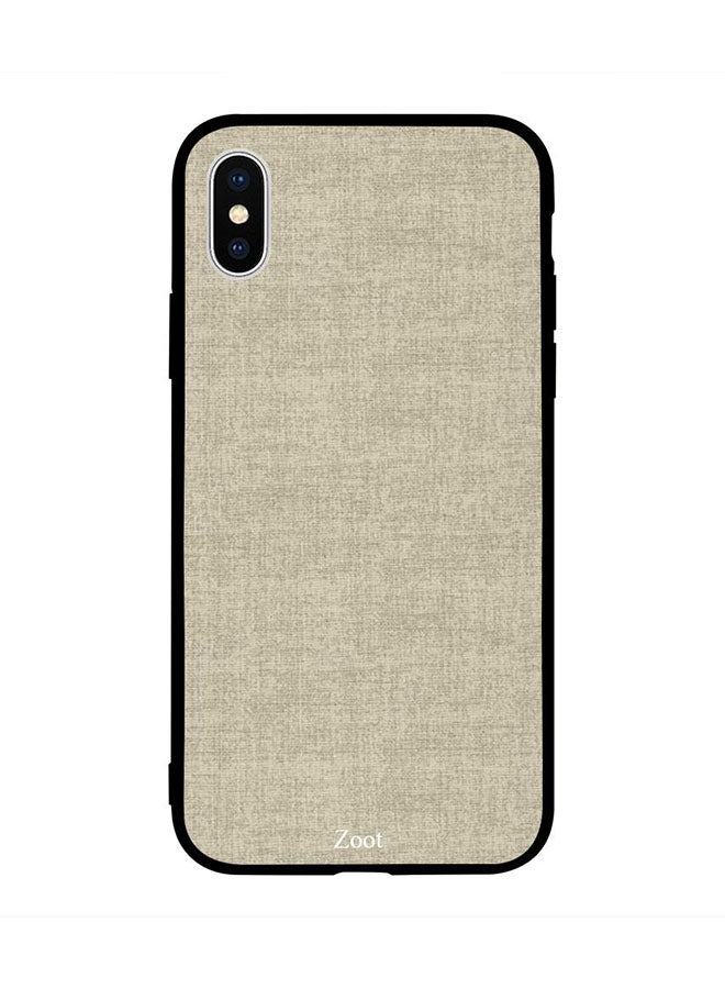 Zoot Protective Case Cover For Apple iPhone XS Max Off White Brown Pattern