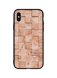 Zoot Protective Case Cover For Apple iPhone XS Max Wooden Cream Boxes Pattern 