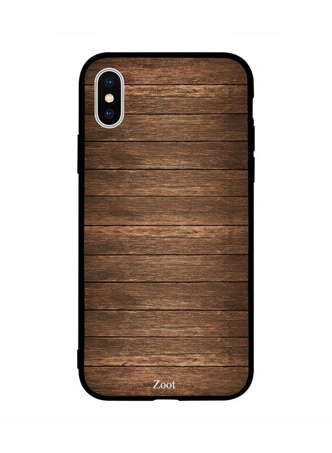 Zoot Protective Case Cover For Apple iPhone XS Max Wood Pattern Leather