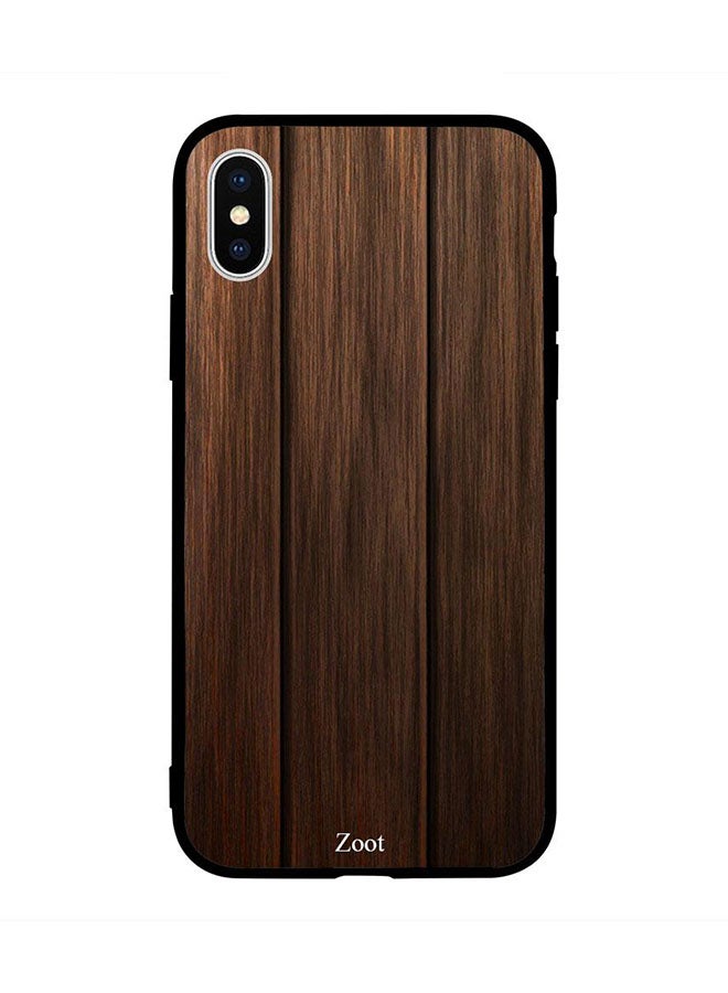 Zoot Protective Case Cover For Apple iPhone XS Max Wooden Vertical Pattern