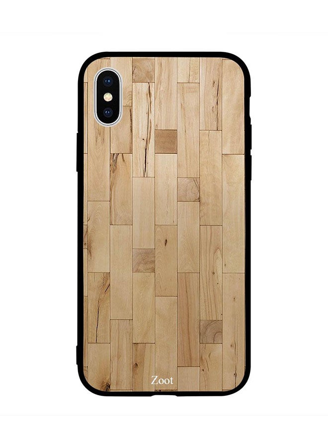 Zoot Protective Case Cover For Apple iPhone XS Max Light Color Wooden Pattern