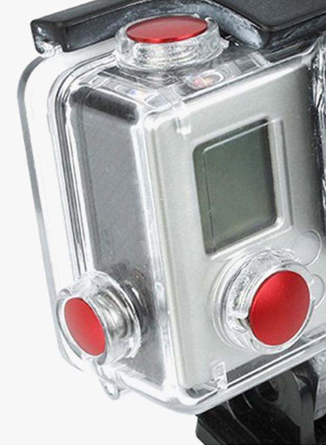 Aluminum Color Button Set For GoPro 3 Plus Red  - Image 2