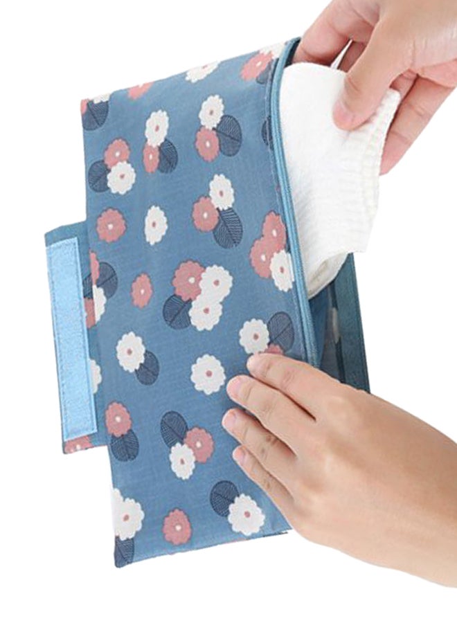 Waterproof Travel Bra Storage Bag Blue/White/Black  - Image 2