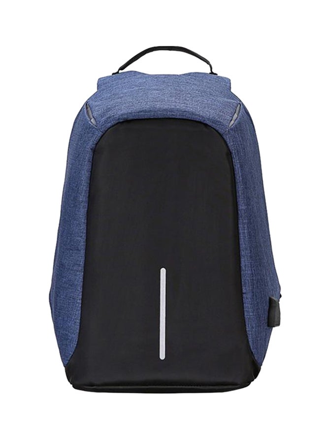 Anti-Theft Backpack For 15.6-Inch Laptop Black/Blue - Image 1