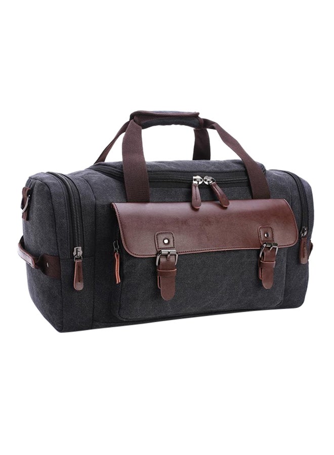 Waterproof Travel Duffle Bag Black/Brown