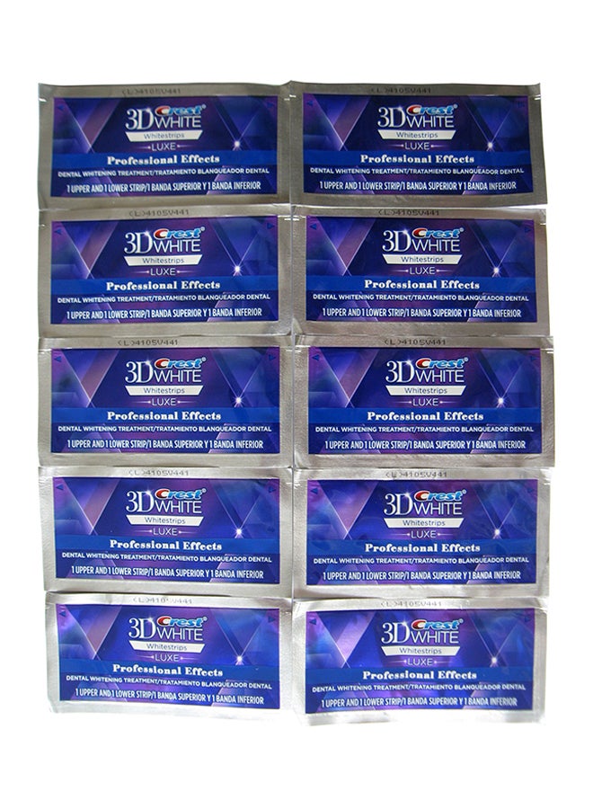 Crest - 3D Whitestrips Professional Effects Advanced Seal - 10 Pieces, 20 Strips 50grams - Image 1