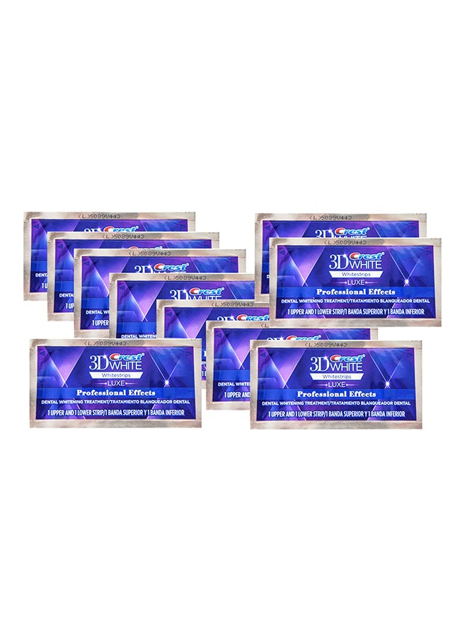 Crest - 3D Whitestrips Professional Effects Advanced Seal - 10 Pieces, 20 Strips 50grams - Image 1
