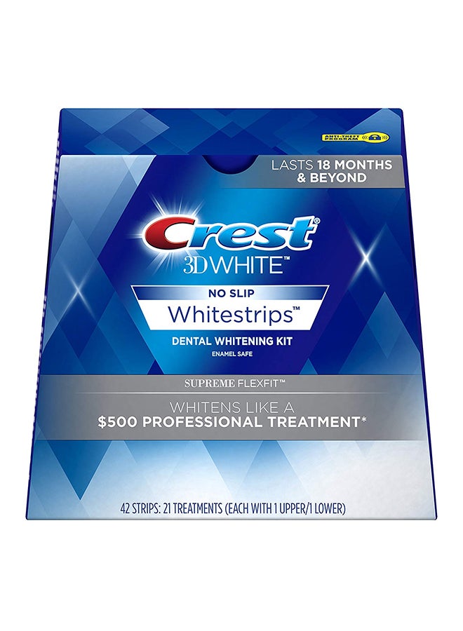 Crest - 3D White Luxe Supreme FlexFit Whitestrips - 42 Strips 50grams - Image 1