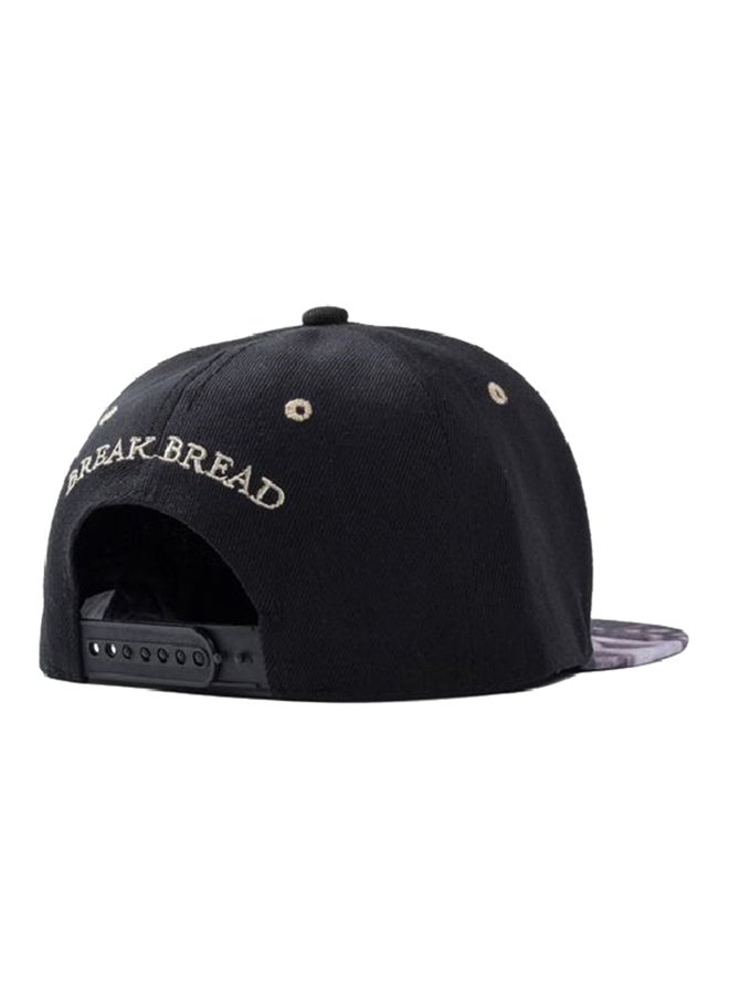 Hand Of Prayer Snapback Hip Hop Baseball Cap Black/Grey - Image 2