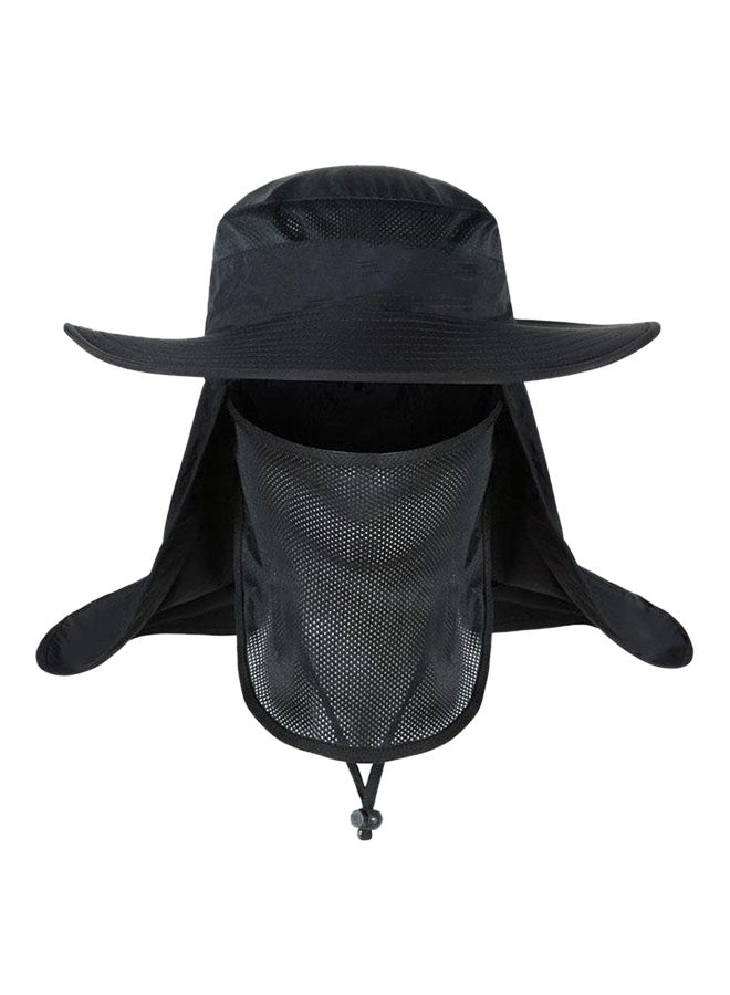 Jungle Windbreak Mosquito Fisherman Hat Black  - Image 1