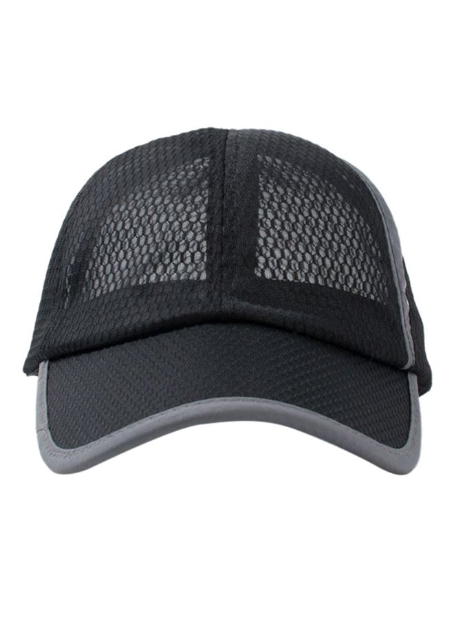 Summer Outdoor Fashion Baseball Quick-Drying Cap Black/Grey - Image 2