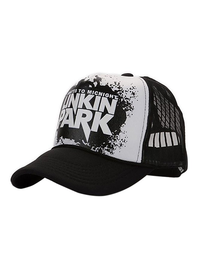 Linkin Park Letter Hip Hop Mesh Cap Black/White - Image 2