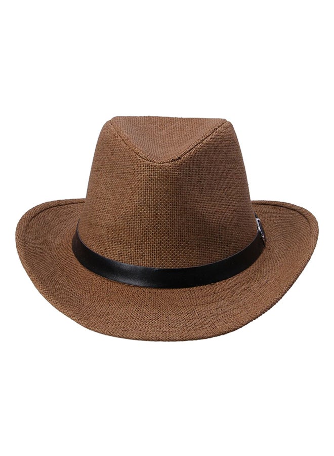 Generic - Fisherman Curling Cowboy Cap Brown - Image 1