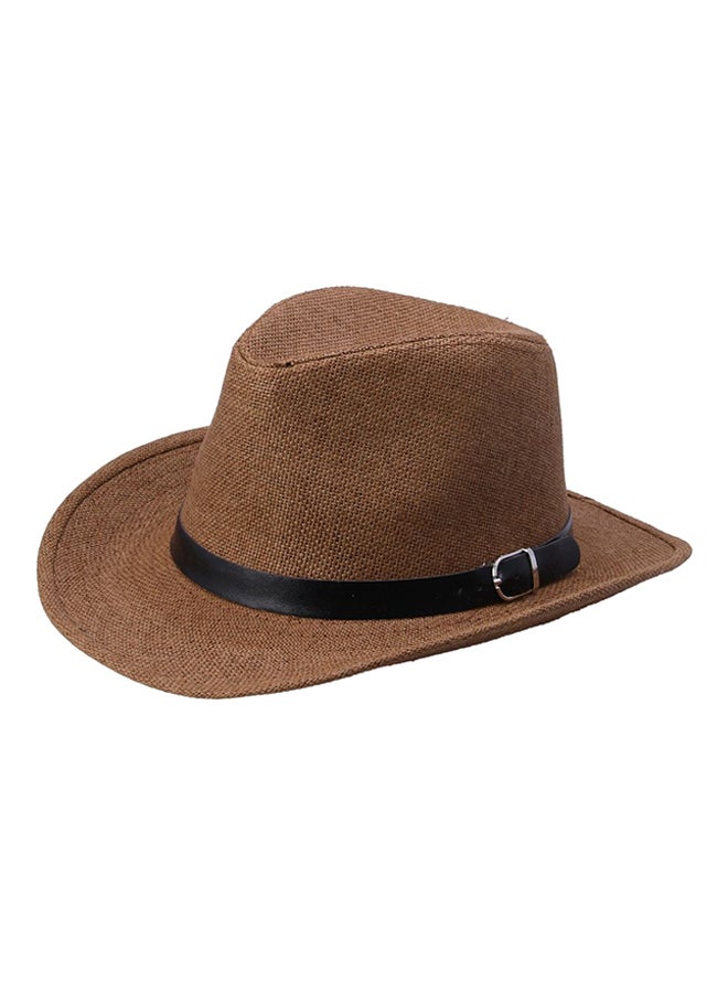Generic - Fisherman Curling Cowboy Cap Brown - Image 1