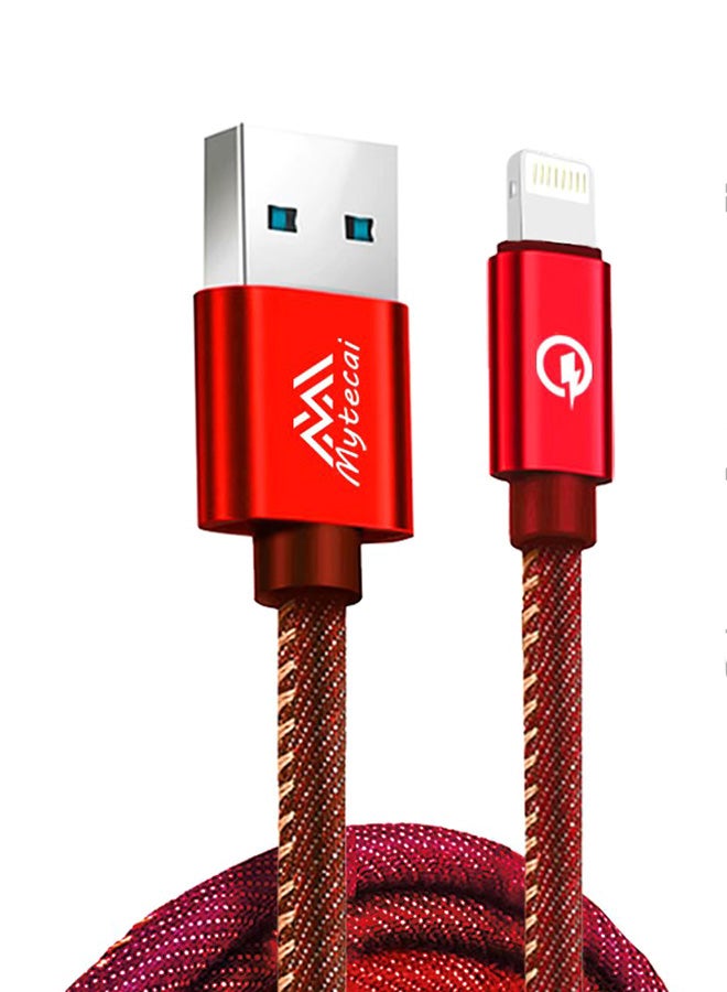 Lightning Cable Red