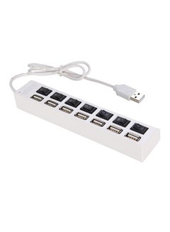 KKmoon 7 Port USB Hub Black/White  - Image 1