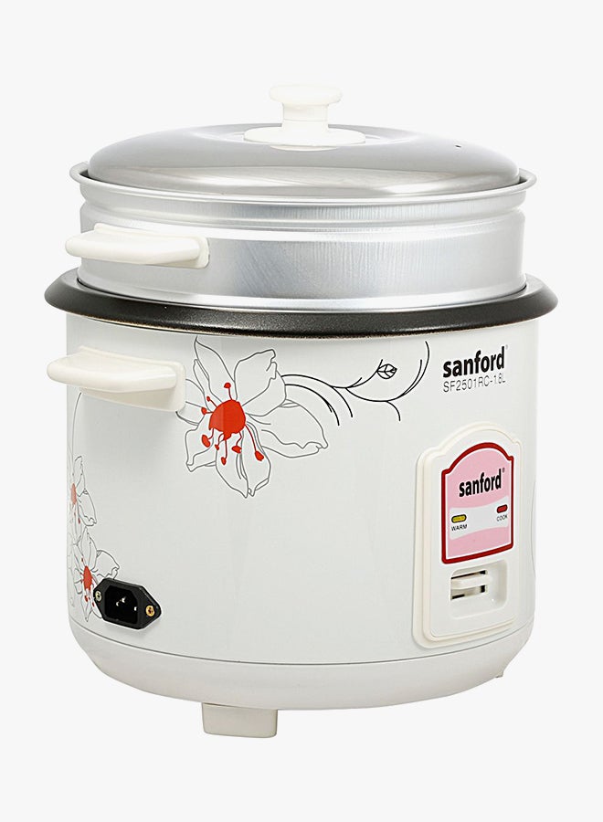 Sanford Rice Cooker 1.8L 1.8 L 700.0 W SF2501RC BS White/Grey - Image 2