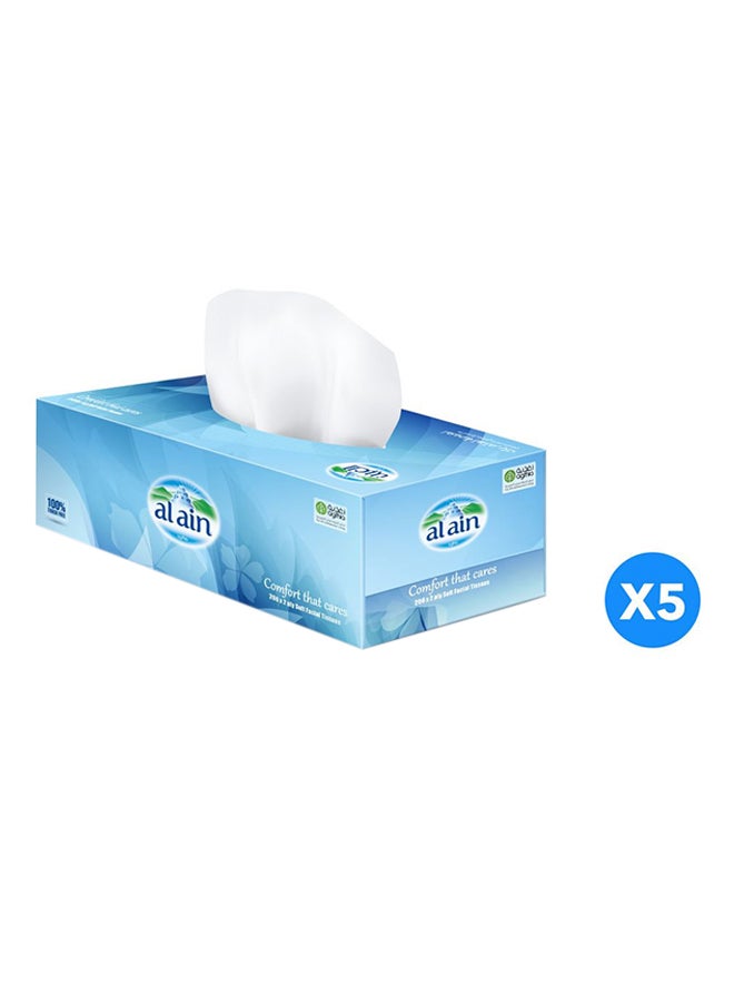 150-Piece Facial Tissue Pack Of 5 White - v1537968752/N18158940A_1