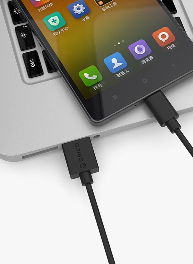 Orico - Type-A To Type-C Charge And Data Sync Cable Black - Image 1