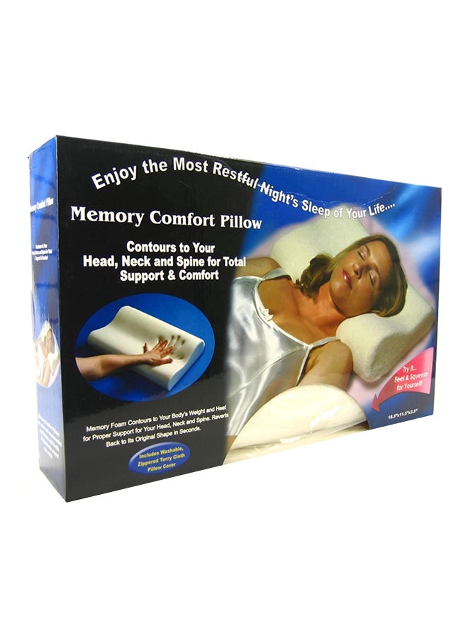 Memory Neck Pillow White