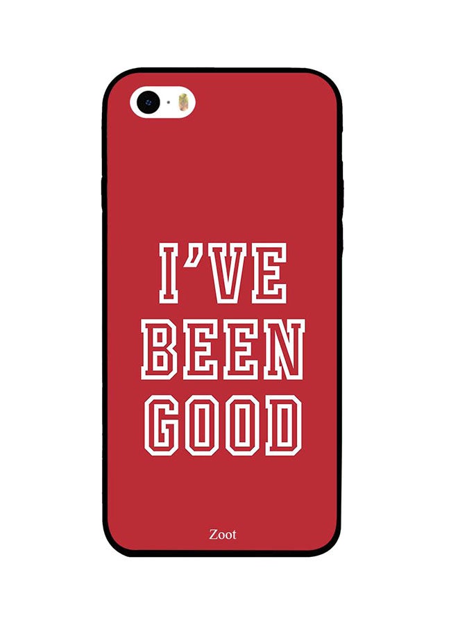 غطاء حماية لهاتف أبل آيفون SE مطبوع بعبارة "I'Ve Been Good" - v1537977766/N18247995A_1