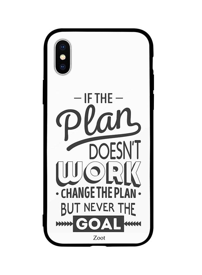 Zoot - Skin Case Cover -for Apple iPhone X If The Plan Doesn't Work Change The Plan But Never The Goal If The Plan Doesn't Work Change The Plan But Never The Goal - Image 1